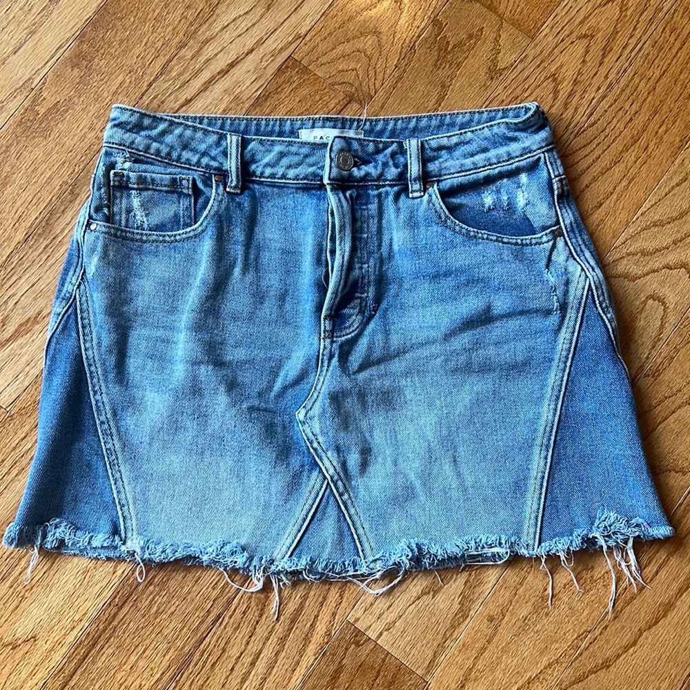 PacSun Two-Toned Denim Skirt